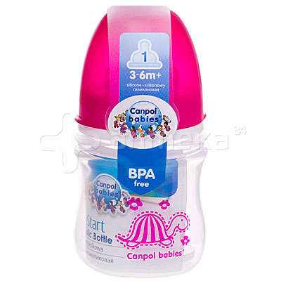 Bình sữa cổ rộng Canpol chống sặc easy start 35/205 (120ml)